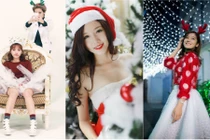 Hot girl 9X thi nhau khoe ảnh mừng Giáng sinh