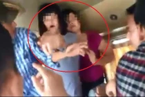 Gái trẻ đánh chửi ông già vì bị “sàm sỡ” trên xe khách?