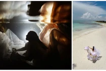 “Cô dâu lẻ loi” chụp ảnh dưới nước tưởng nhớ chú rể