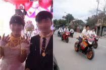 Đám cưới khoe vàng, mô tô khủng ở Hà Tĩnh “hứng gạch”