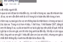 Câu chuyện nhỏ nhưng ý nghĩa về tài xế không tham của rơi