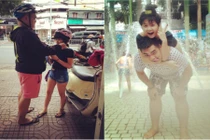 Ảnh đáng yêu của cặp đôi chàng khổng lồ, nàng tí hon