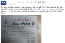 Tranh cãi chuyện uống cafe bị tính thêm tiền điện sạc laptop
