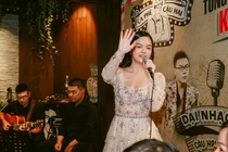 Phạm Quỳnh Anh ngậm ngùi hát ca khúc ông xã Quang Huy viết tặng