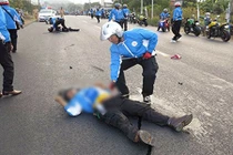 Clip tai nạn nghiêm trọng tại Giải đua xe đạp Bình Dương