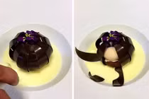 Xem socola xòe nở như một bông hoa