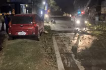 Hải Dương: Xe ô tô bất ngờ lao lên vỉa hè, lái xe tử vong tại chỗ