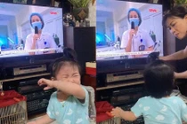 Thấy mẹ trên TV, bé gái bật khóc và hình ảnh đẹp của bác sĩ trong tâm dịch Bắc Giang
