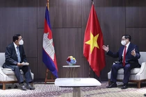 Thủ tướng Phạm Minh Chính hội kiến Thủ tướng Campuchia Hun Sen