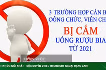 Từ tháng 1/2021: Công chức, viên chức không được uống rượu bia trong trường hợp nào?