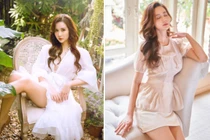 Vẻ nóng bỏng 'gái một con' Huyền Lizzie Thương ngày nắng về