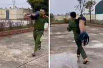 Xúc động cán bộ công an cứu cháu bé đuối nước ở Thanh Hóa