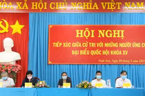 Chủ tịch VUSTA Phan Xuân Dũng và các ứng viên ĐBQH tiếp xúc cử tri xã Lâm Sơn, Quang Sơn