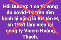 Bác tin đồn ca nhiễm ở Công ty Xi măng Hoàng Thạch tử vong
