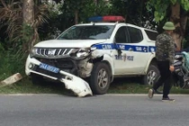 Hiện trường vụ tai nạn xe CSGT va chạm nữ sinh ở Hải Dương