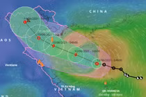 Áp thấp nhiệt đới có khả năng mạnh lên thành bão, áp sát vịnh Bắc Bộ