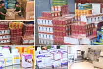 Phá đường dây sản xuất gần 10 tấn thuốc giả 