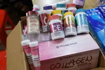 Phát hiện hơn 200.000 loại vitamin, colagen... không rõ nguồn gốc xuất xứ