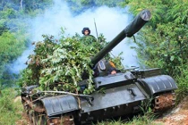 Xem “rùa thép” T-54 huấn luyện ở Tây Nguyên
