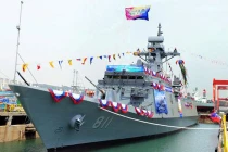 Hàn Quốc hạ thủy tàu hộ vệ tàng hình Incheon