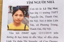 Nữ sinh lớp 11 mất tích khi đi học thêm ở nhà cô giáo