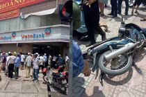 Một người mang "súng" vào cướp ngân hàng Vietinbank