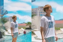 Đức Phúc đi phơi nắng nhưng dân mạng chỉ quan tâm tới 'body hệt con gái' và chiếc quần đùi quá xinh