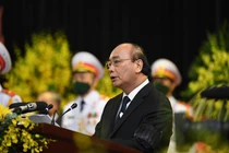 Thủ tướng xúc động đọc điếu văn tiễn biệt nguyên Tổng Bí thư Lê Khả Phiêu