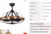  Quạt trần cho người giàu “Mr. Vũ” bị tố lừa dối khách hàng