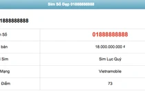 Xuất hiện sim số đẹp 18 tỷ đồng của Vietnamobile