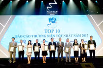 Novaland vào Top 10 báo cáo thường niên tốt nhất năm 2017