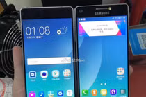 Samsung lộ ảnh thực tế smartphone có thể gập lại