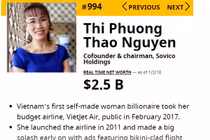 Hai năm 2 kỷ lục, nữ tướng Phương Thảo găm 2,5 tỷ USD