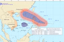 Bão giật cấp 16, áp thấp cùng xuất hiện trên biển