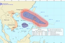 Bão giật cấp 16, áp thấp cùng xuất hiện trên biển