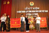 Công đoàn Viên chức Việt Nam mừng 20 tuổi