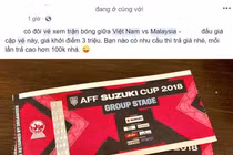 Vé trận Việt Nam - Malaysia vẫn bán giá gấp 5 lần