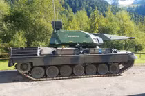 Skyranger 35 được lắp đặt trên khung gầm xe tăng Leopard 1