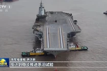 Cận cảnh tàu sân bay Phúc Kiến hiện đại nhất của Trung Quốc