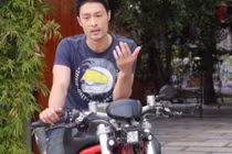 Johnny Trí Nguyễn dạy lái xe môtô phân khối lớn cực ngầu