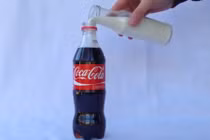 Hiện tượng kỳ lạ khi cho sữa tươi vào chai Cocacola