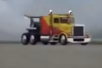 Xem container chạy bằng động cơ máy bay phản lực