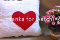 Cách làm vỏ gối trái tim đẹp cho ngày Valentine