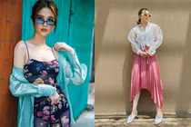 Mỹ nhân Việt gây “nhức mắt” với mốt mặc áo sơ mi xuyên thấu