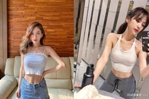 Nữ tiếp viên hàng không nổi tiếng Đài Loan ăn mặc cực gợi cảm