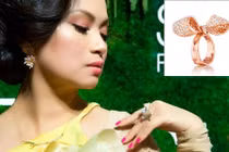 Cận cảnh nhẫn hàng hiệu 500 triệu của vợ tỷ phú Chính Chu
