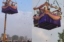 Nhà sư Thái Lan gây sốt với màn rải tiền ăn mừng sinh nhật