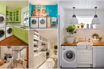 Những gợi ý sắp xếp máy giặt tiết kiệm không gian