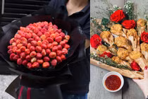 Ngắm những bó hoa Valentine từ đồ ăn khiến tín đồ hảo ngọt mê mẩn 