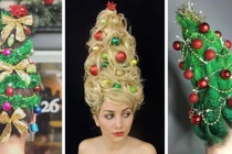 Hết hồn với trào lưu làm tóc dựng đứng như cây thông Noel